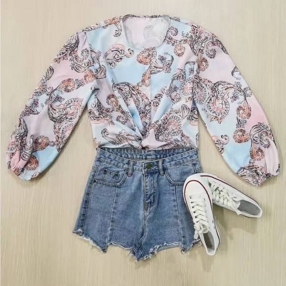 New Balance Paisley Blouse - Multicolor - Picture 2 of 4